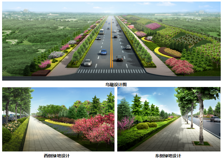  臨汾河汾一路西延道路綠化
